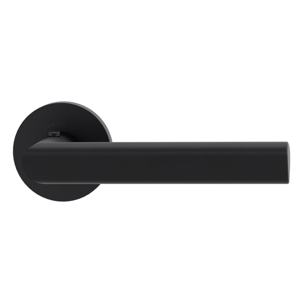 Deurgreeppaar TRI 134 Schroefsysteem rozetten rond smart2lock 2.0 R grafietzwart