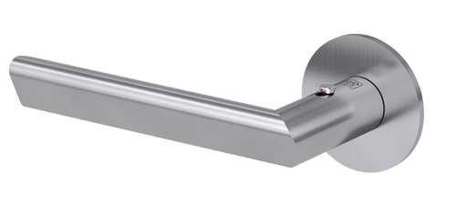 [BAUZUB295_DL] Deurgreeppaar TRI 134 Vlakke rozet rozetten rond smart2lock 2.0 L RVS mat