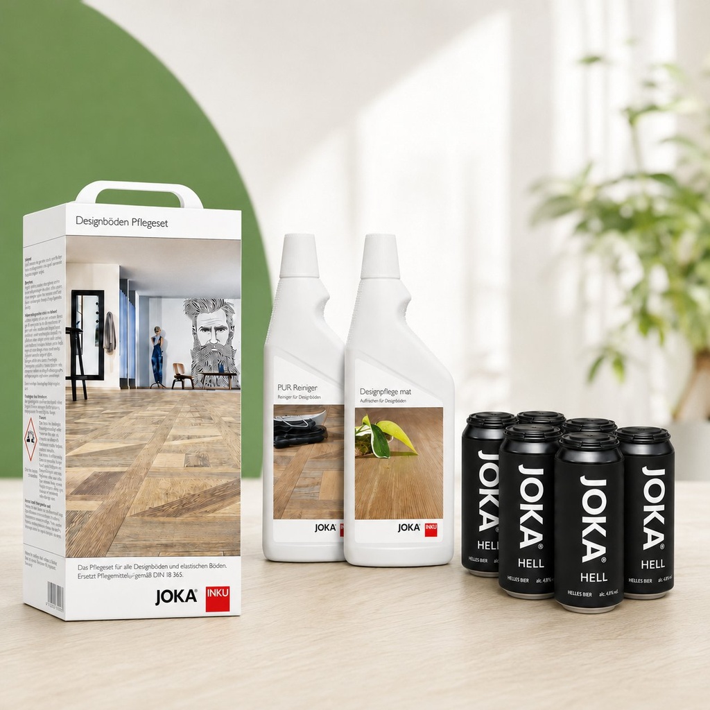 ACTIE 9x JOKA Onderhoudsset LVT Vloeren + SixPack JOKA Bier OP=OP!