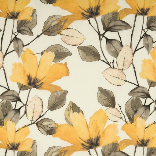 [STO623315_382] Gordijnstof Amapola Amapola gelb 320 A 120 x 80 | 623315 kleur 382