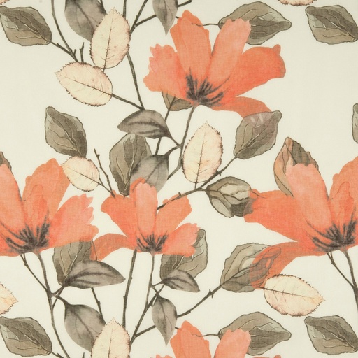[STO623315_582] Gordijnstof Amapola Amapola orange 320 A 90 x 80 | 623315 kleur 582