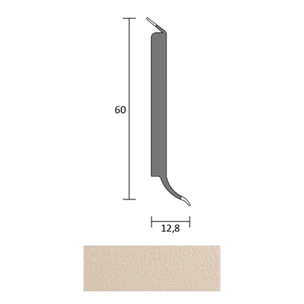 JOKA HSL 60 Hardschuimplint 60mm 0272 Lichtbeige 4mtr