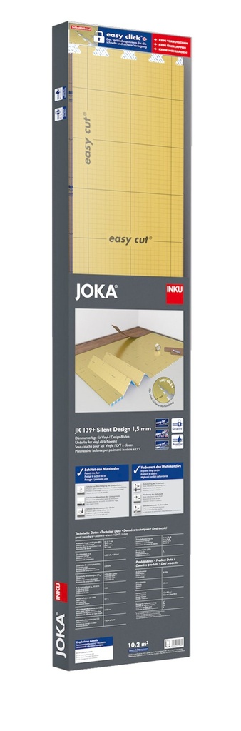JOKA JK139+ Silent Design ondervloer 1,5mm 8,5mtrx120cm | Pak à 10,2m²