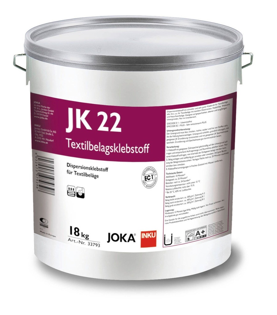 JOKA JK22 Titan-Tapijtlijm emmer à 18 Kg #33793