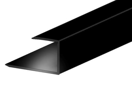 [AUSPANS001_020] JOKA PARO Akustik Alu U-Eindprofiel voor vlakke montage PPU002 Zwart mat 20x20mm 3,05mtr