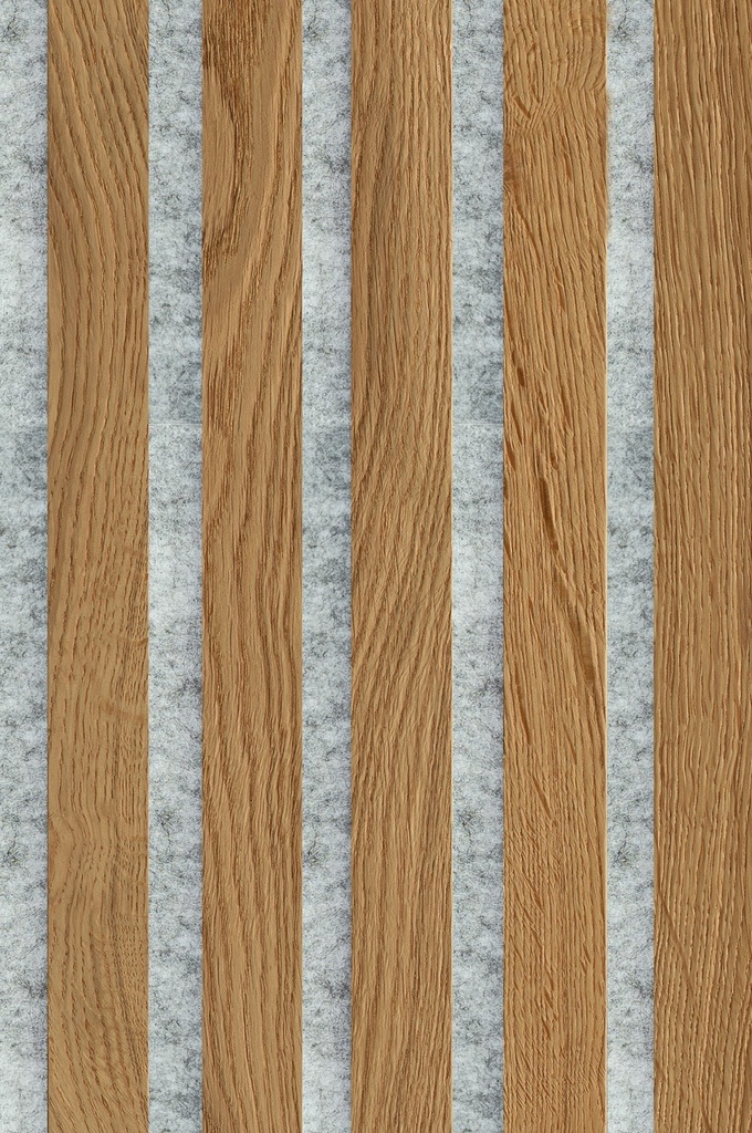 JOKA PARO Akustik PAG330 2790x600mm Eik Select Olie + Grijs Vlies | Pak à 3,35m²