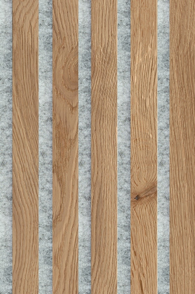 JOKA PARO Akustik PAG350 2790x600mm Eik Rustiek Olie + Grijs Vlies | Pak à 3,35m²
