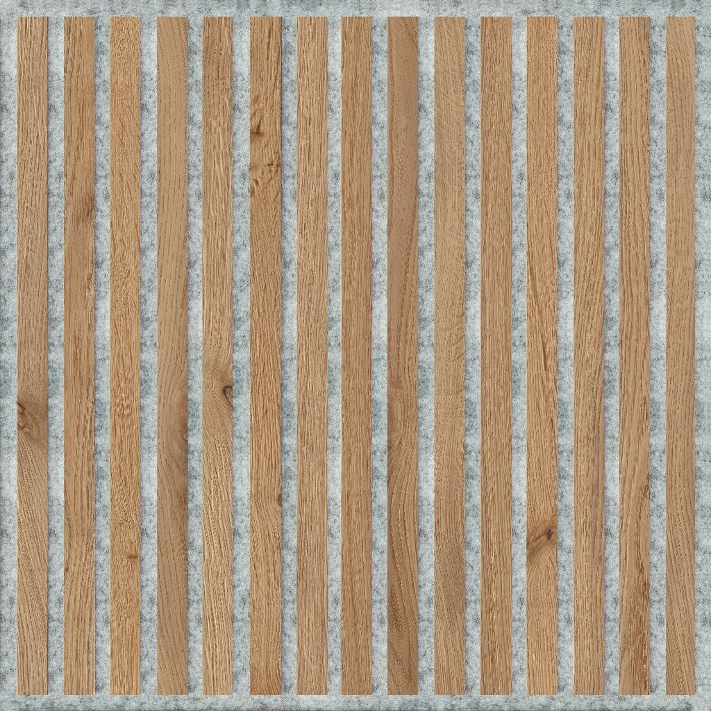 JOKA PARO Akustik PAG355 600x600mm Tegel Eik Rustiek Olie + Grijs Vlies | Pak à 1,44m²