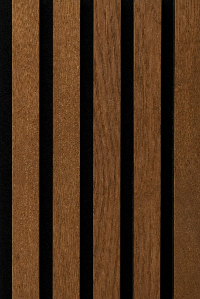 JOKA PARO Akustik PAS310 2400x600mm Eik Bruin Olie + Zwart Vlies | Pak à 2,88m²
