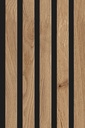 JOKA PARO Akustik PAS360 2400x600mm Eik Rustiek Olie + Zwart Vlies | Pak à 2,88m²