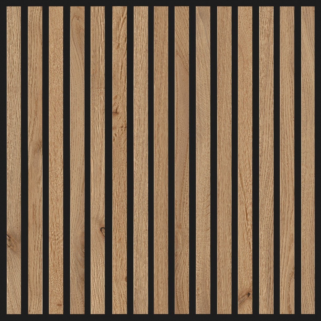 JOKA PARO Akustik PAS365 600x600mm Tegel Eik Rustiek Olie + Zwart Vlies | Pak à 1,44m²