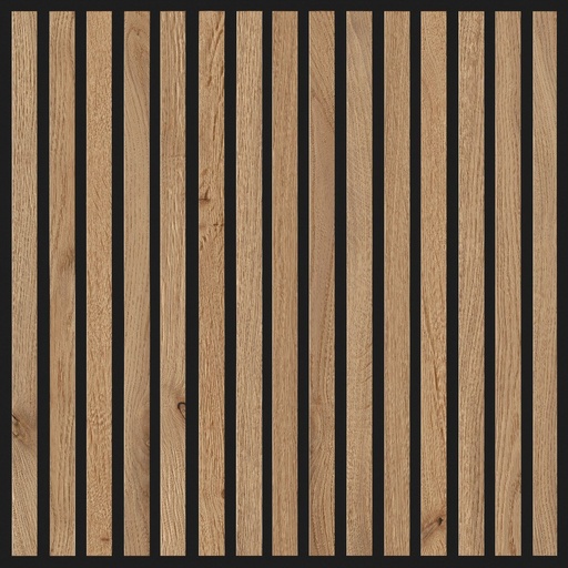 [AUSPAN1860_6060] JOKA PARO Akustik PAS365 600x600mm Tegel Eik Rustiek Olie + Zwart Vlies | Pak à 1,44m²