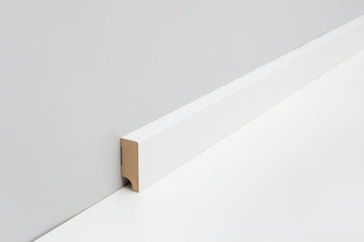 [PAR19014W1_630N] JOKA Plint MDF folie M#630 CUBE 16x 40mm Wit WS16 2,40mtr