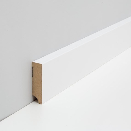 [PAR19014W1_631N] JOKA Plint MDF folie M#631 CUBE 16x 58mm Wit WS16 2,40mtr