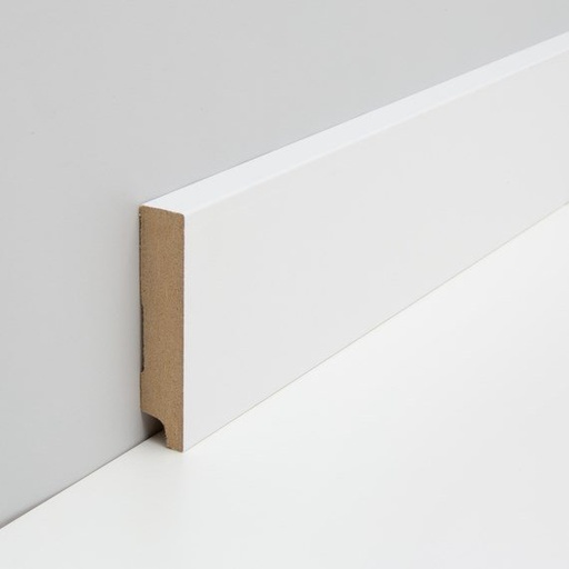 [PAR19014W1_632N] JOKA Plint MDF folie M#632 CUBE 16x 78mm Wit WS16 2,40mtr