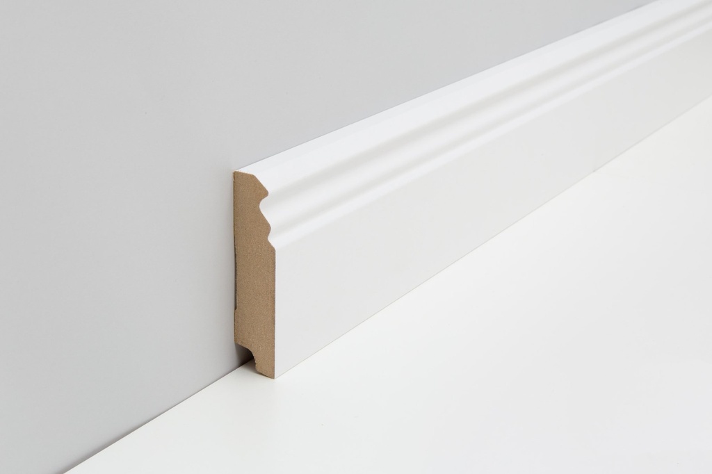 JOKA Plint MDF folie P#842 PROF. 18x 78mm Wit WS16 2,40mtr