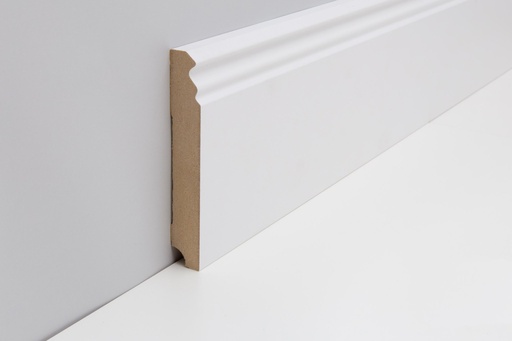 [PAR19014W1_847] JOKA Plint MDF folie P#847 PROF. 18x115mm Wit WS16 2,40mtr
