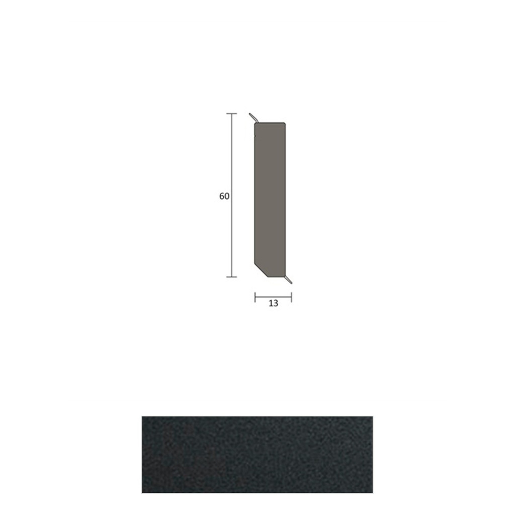 JOKA Q 12 B Hardschuimplint 60mm geborsteld 7043 Basalt 2,5mtr
