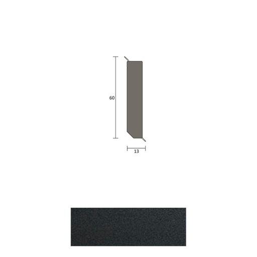 [ZUBBOQ12B_7043] JOKA Q 12 B Hardschuimplint 60mm geborsteld 7043 Basalt 2,5mtr