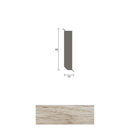 [ZUBBOQ12H_8926] JOKA Q 12 H Hardschuimplint 60mm hout 8926 Kalkeik 2,5mtr