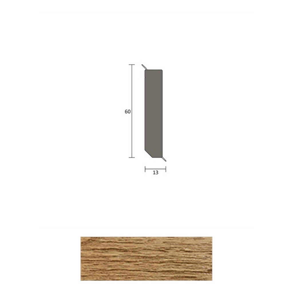 JOKA Q 12 H Hardschuimplint 60mm hout 8933 Eik rustical 2,5mtr