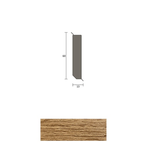 [ZUBBOQ12H_8933] JOKA Q 12 H Hardschuimplint 60mm hout 8933 Eik rustical 2,5mtr