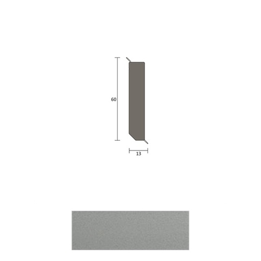 [ZUBBOQ12N_1236] JOKA Q 12 N Hardschuimplint 60mm nerf 1236 Lichtgrijs 2,5mtr