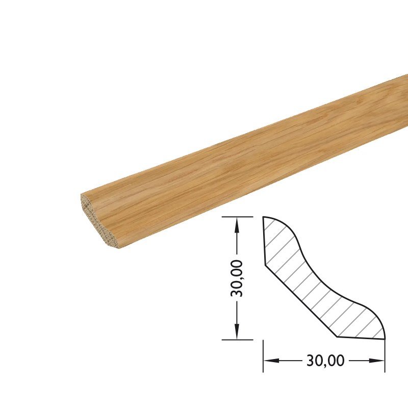 Plint massief MA EI10-Eiken 30x30mm#515_2402400x30x30mm