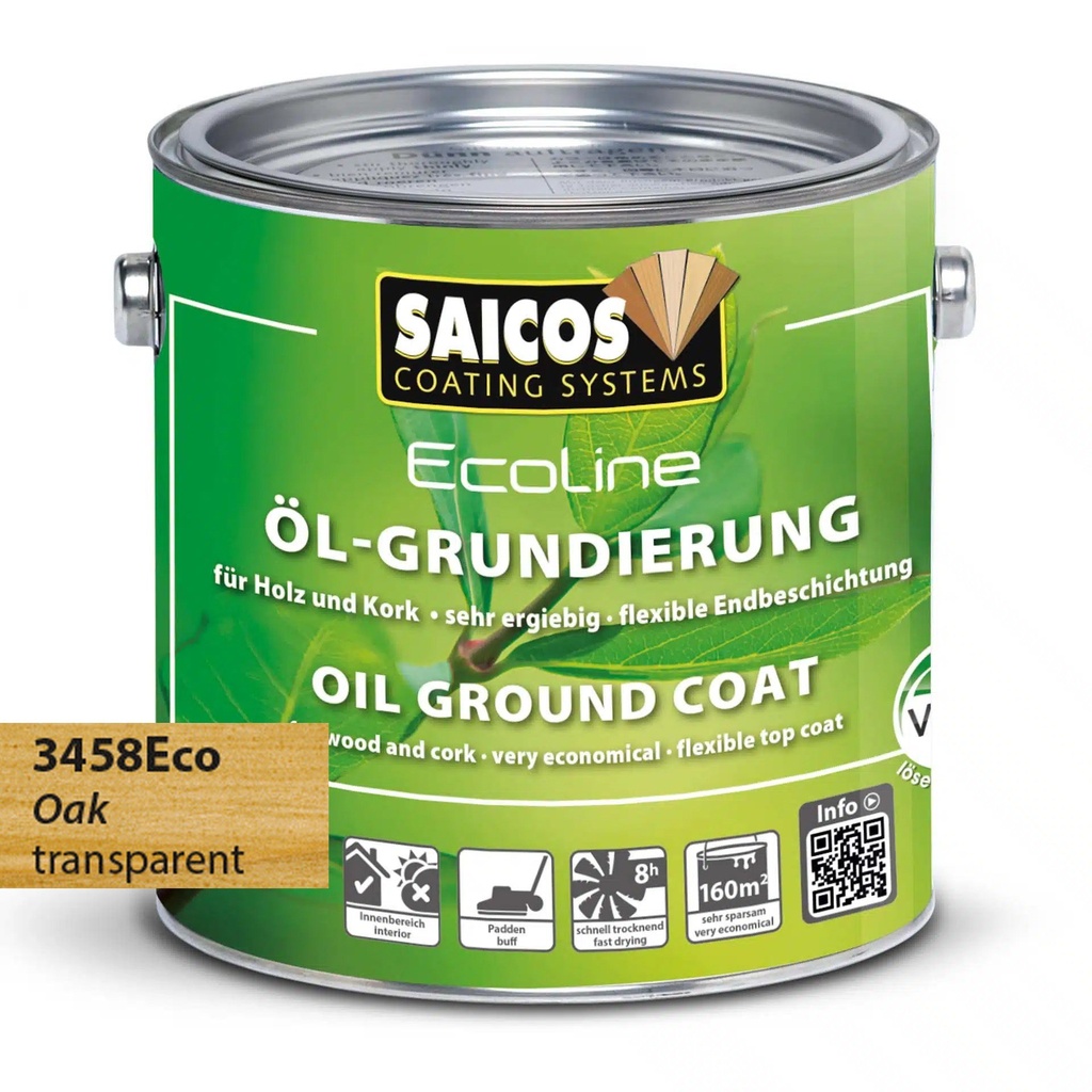 Saicos Ecoline Oil Ground Coat Eiken (3458) 0.75L