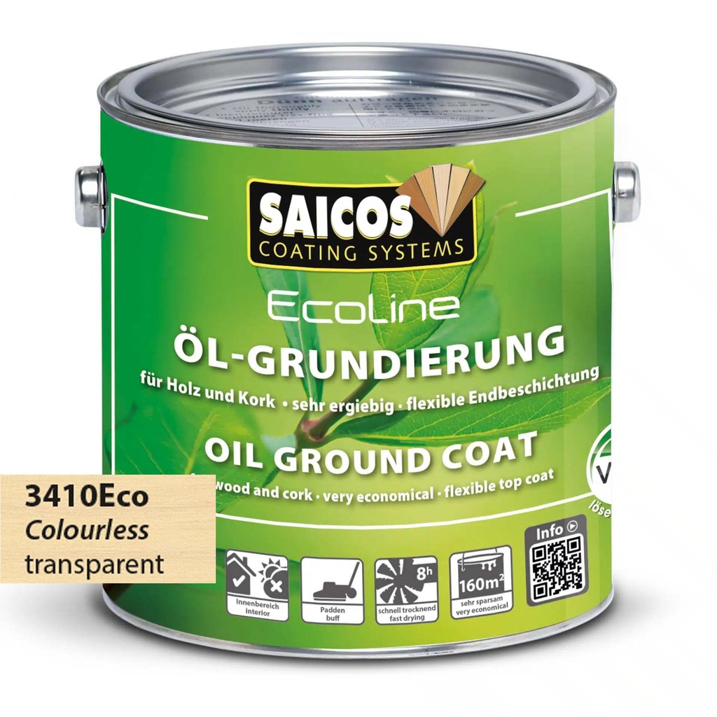 Saicos Ecoline Oil Ground Coat Transparant (3410) 0.75L