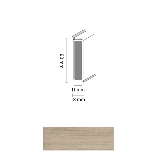 [ZUBDÖLK60C_0003] Cubu Decor 60/11 60mm 2032 twist 250cm