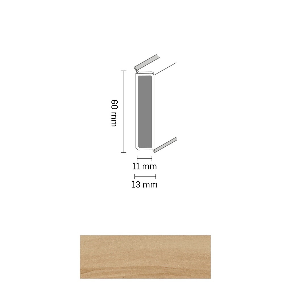Cubu Decor 60/11 60mm 2336 seeuferbuche 250cm