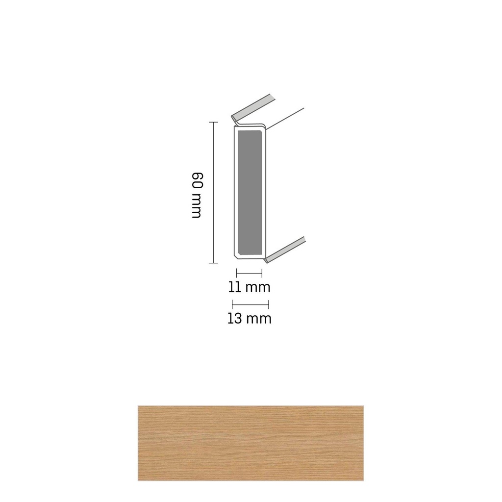Cubu Decor 60/11 60mm 2388 victoriaeiche 250cm