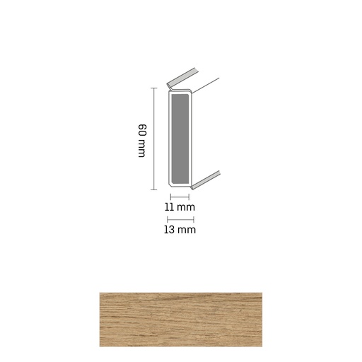 [ZUBDÖLK60C_2518] Cubu Decor 60/11 60mm 2518 Scandinaivian Country Pl. 250cm
