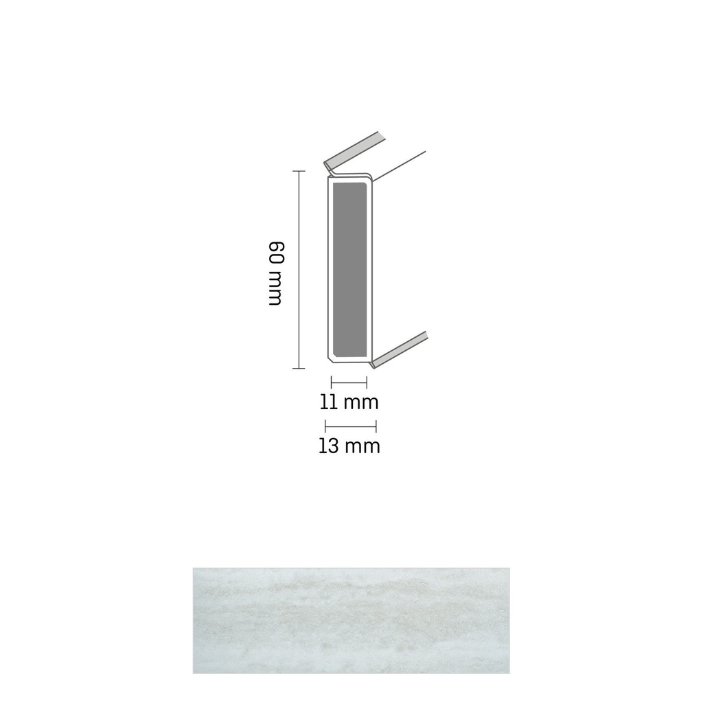 Cubu Decor 60/11 60mm 2719 Iceland 250cm