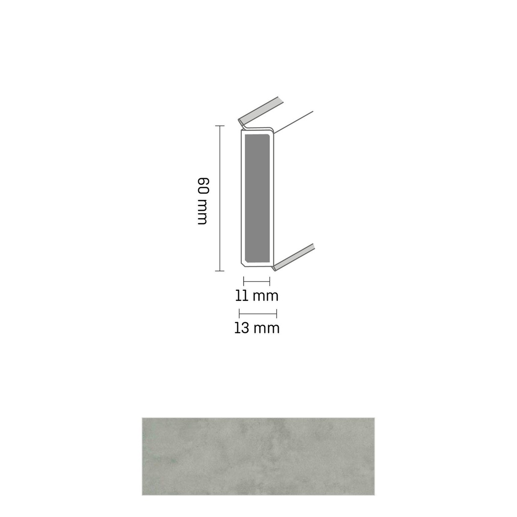 Cubu Decor 60/11 60mm 3096 lunar greige 250cm
