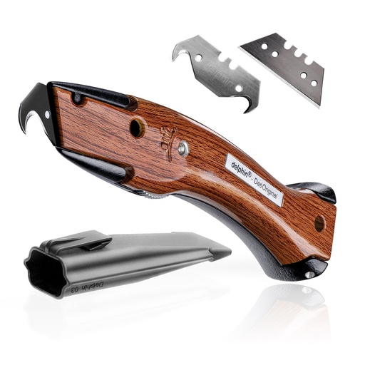 [ZUBBÄS1005_300] Delphin-03 Design Edition Mat zwart / Hout 100250-K-3-HO