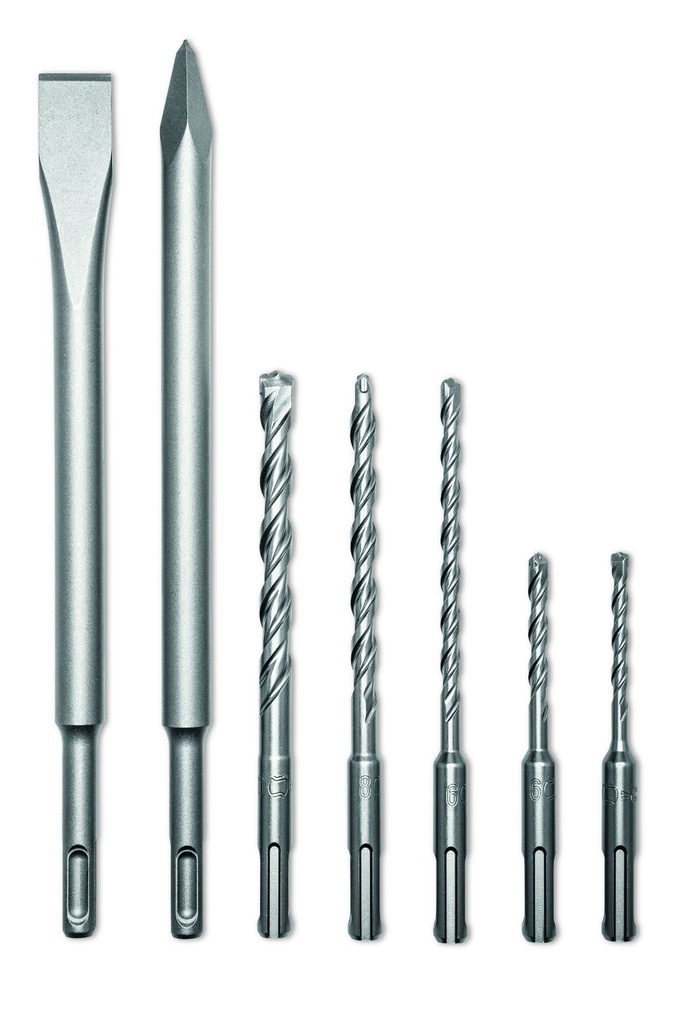 FLEX beitel-/hamerboorset MEI/HD-SET SDS-plus 368571
