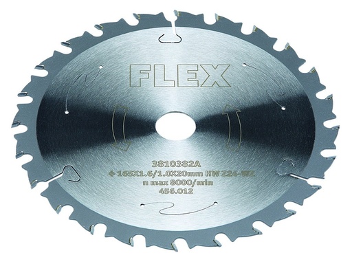 [ZUBF456012] FLEX cirkelzaagblad D165 x1.6/1.0x20HM Z=24 WZ 456012