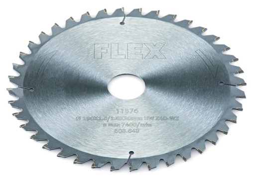 [ZUBF503649] FLEX cirkelzaagblad D190x1.6/1.0x30 HW Z40/15° WZ 503649