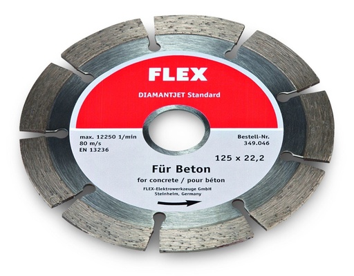 [ZUBF349046] FLEX doorslijpschijf diamant D-TCS S 125x22.2 voor beton/steen 349046