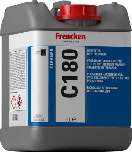 [KLEFREC180_10] Frencken C180 Cleaner / Vloerreiniger can à 5 L