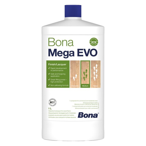 [ZUBBON1660] Bona Mega EVO - Zijdemat - 1 ltr