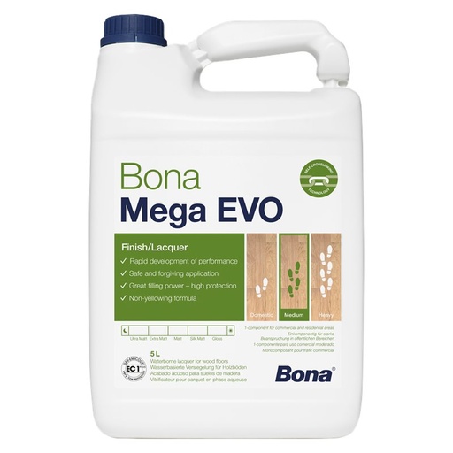 [ZUBBON1661] Bona Mega EVO - Zijdemat - 5 ltr