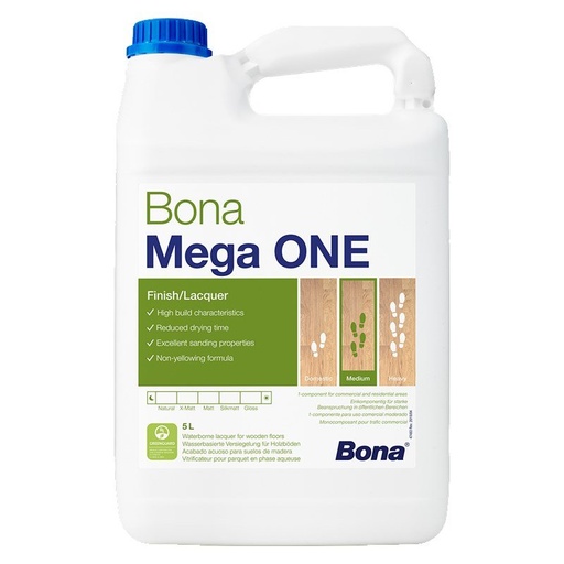[ZUBBON1361] Bona Mega One Extra Mat - 5 L