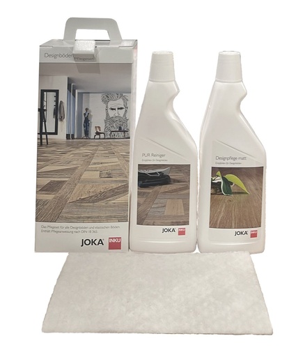 [ZUBPFLEGES] JOKA Onderhoudsset voor LVT Vloeren 10/20 (PUR Reiniger + Onderhoud mat)