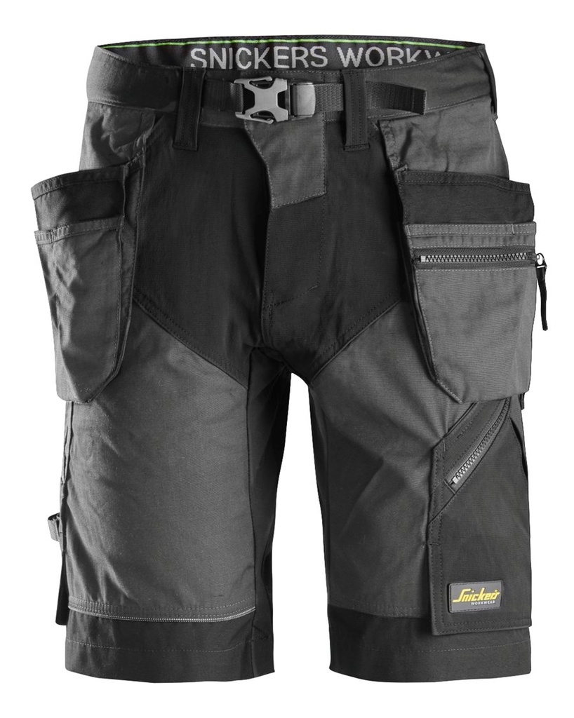 Korte broek 6904 Zwart/Grijs mt. 48 Flexiwork Holster Pockets