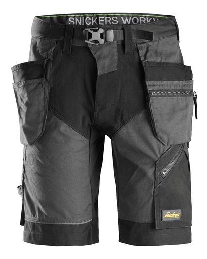 [696914050] Korte broek 6904 Zwart/Grijs mt. 50 Flexiwork Holster Pockets