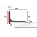 Kozijn/Wandaansluitprofiel (N) Wit Gepoedercoat 20x13mm 250cm - nr. 290 | 2901430250