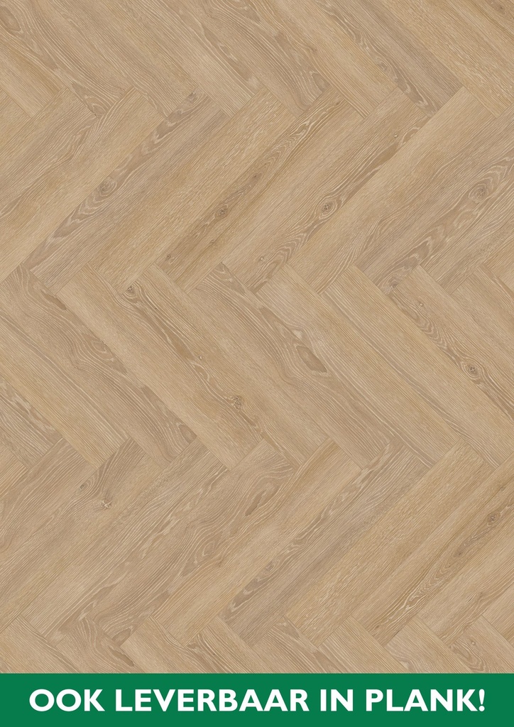 LVT Design 555 Cycle Visgraat 2,5mm/NS 0.55mm 5384 DB Perfect Beige Oak 609x114x2,5mm 3,34m2